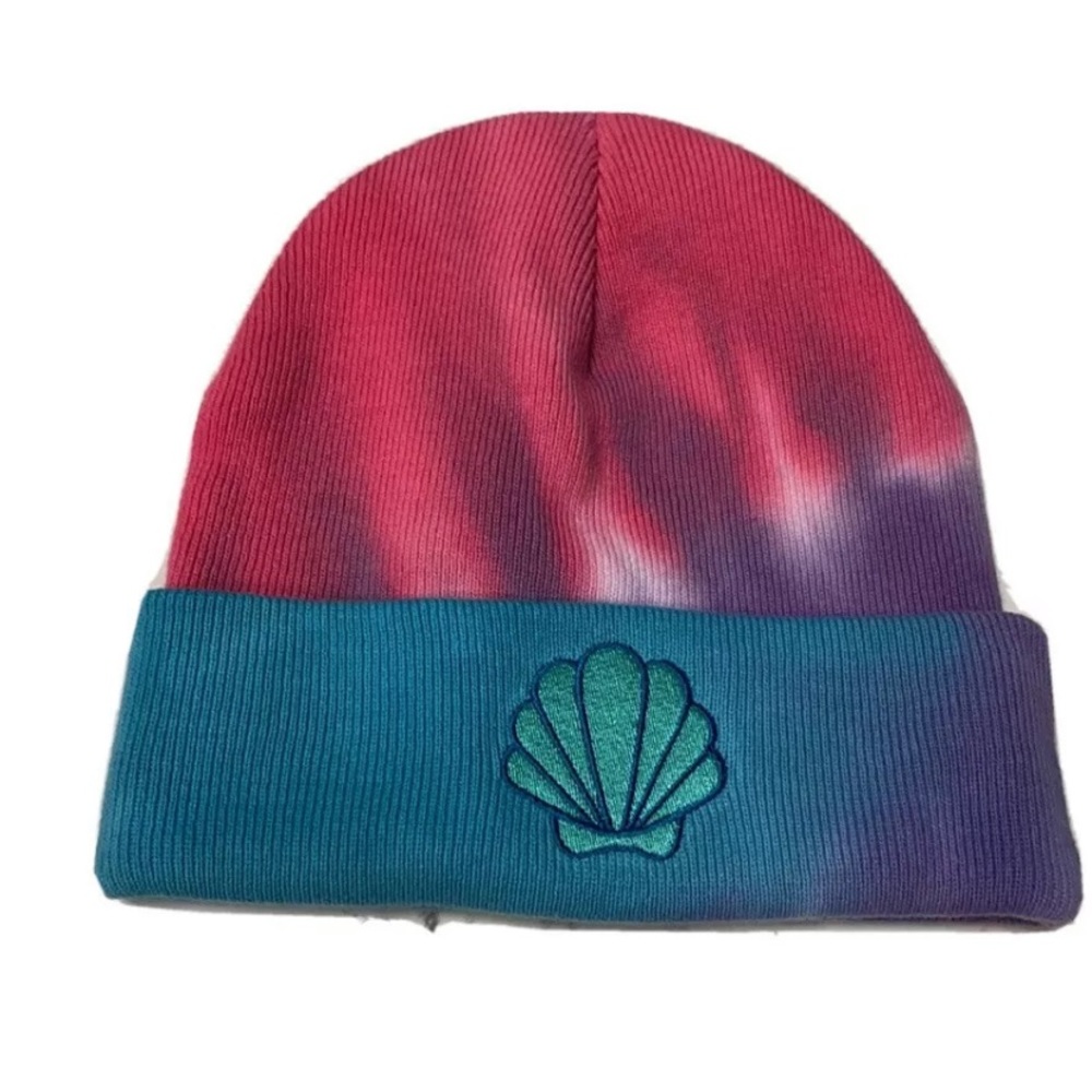 Disney Princess Multicolor Tie-Dye Ribbed Beanie Hat